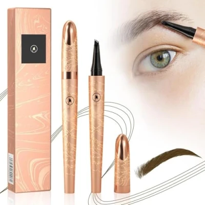 Abbildung von Wasserdichter 3D Augenbrauenstift,Wischfest Langanhaltenden Augenbrauenstift Microblading,Augenbrauenstift,3D Augenbrauenstift,Kann Leicht Natürliche Augenbrauen Brauen (Dunkelbraun)