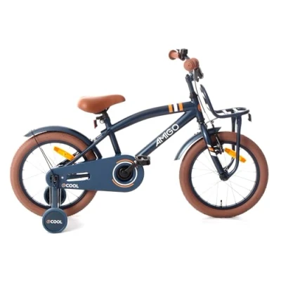 Abbildung von AMIGO Kinderfahrräder Jungen 2Cool 16 Zoll 26 cm Rücktrittbremse Blau