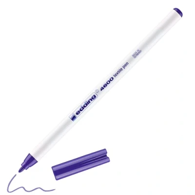 Abbildung von 10 x edding Textilpen 4600 Rundspitze 1mm violett
