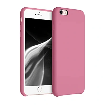 Abbildung von kwmobile Hülle kompatibel mit Apple iPhone 6 Plus / 6S Silikon Handy Case Handyhülle weiche Oberfläche kabelloses Laden Sweet Candy