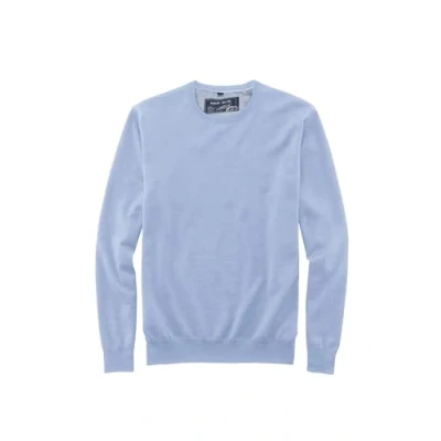Abbildung von MARVELIS Rundhalspullover Pullover Casual Fit Rundhals Einfarbig Hellblau (1 tlg)