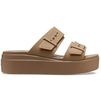 Abbildung von Crocs Herren Brooklyn Buckle Low Wedge Sandalen, Khaki, 38/39 EU