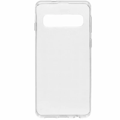 Abbildung von Samsung Galaxy S10 Hülle Silikon Accezz Soft Case/Backcover Handyhülle Transparent