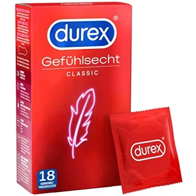 Abbildung von Durex Feel Thin Kondome Hauchzartes Kondom für intensives Empfinden und innige Zweisamkeit (1 x 18 Stück)