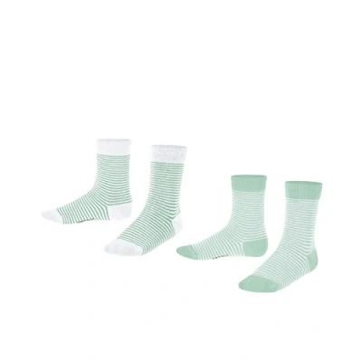 Abbildung von Esprit FINE Stripe 2PACK WITH Pattern Socken für Kinder, Größe: 35/38, Sortiment green