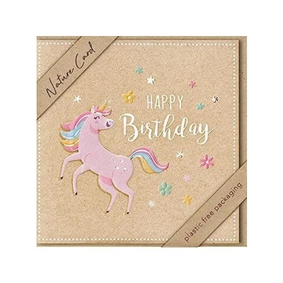 Abbildung von bsb Karte zum Geburtstag Nature Card Nachhaltige Karten Geburtstagskarten mit Umschlag Geburtstagskarte Frauen &amp; Männer Glückwunschkarte 15,5 x cm