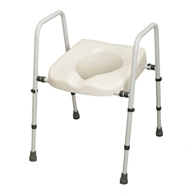 Abbildung von NRS Healthcare M66613 Mowbray Lite Toilettensitz und Rahmen, breiten höhenverstellbar flach verpackt