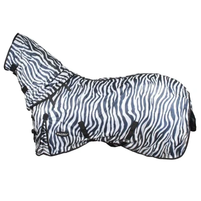 Abbildung von Pagony Zebra Fliegendecke mit aufrollbarem Halsteil