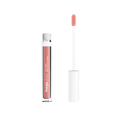 Abbildung von Wet n Wild, Mega Slicks Lip Gloss, Extra Glänzender Lippenstift mit Heller und Strahlender Textur für Weiche, Volle, Gesunde Lippen, Formel Hyaluronsäure Veganem Kollagen, Snuggle Sesh