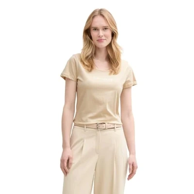 Abbildung von Tom Tailor Damen 1046269 T Shirt, 21650 Summer Beige, XL