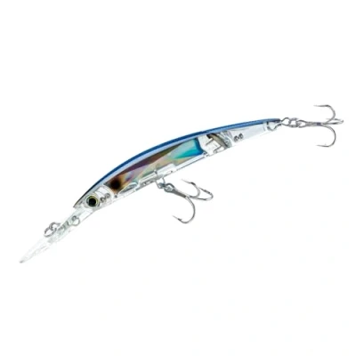Abbildung von Yo Zuri Crystal 3D Minnow Deep Diver Gelenkköder, Blau/Silber, 14 cm