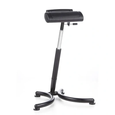 Abbildung von hjh OFFICE 665140 Stehhilfe höhenverstellbar TOP Work 30 Hartschaum Büro Stehstuhl Arbeitshocker ergonomisch, mit Rollen