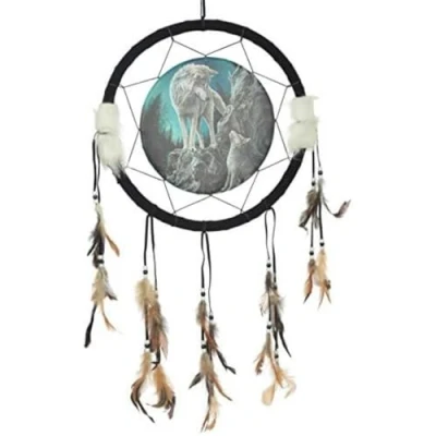 Abbildung von Puckator DCPA02X Lisa Parker Traumfänger, Guidance, Wolf, 33 cm