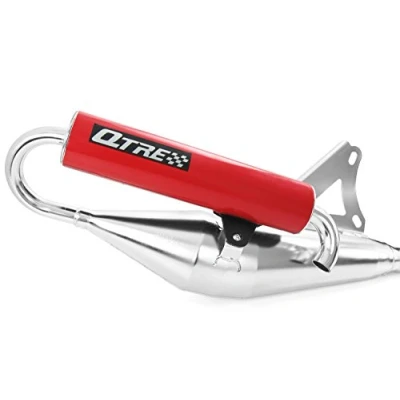 Abbildung von Tecnigas Q Tre chrom/rot Tuning Sport Auspuff Peugeo t Jetforce 50 C Tech/Auspuff Citystar (2 Takt)