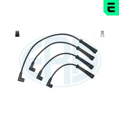 Abbildung von ERA 883014 Zündkabelsatz 4 RENAULT: CLIO 2, Kangoo I, II / Grand Kangoo, DACIA: Sandero Logan I MCV, Limousine