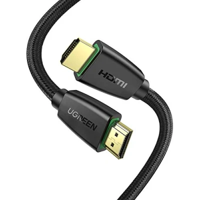 Abbildung von UGREEN HDMI Kabel 4K 60Hz UHD 2.0 ARC HDR 3D High Speed 18Gbps mit Ethernet vergoldet kompatibel TV Fernseher, Monitor, Blu ray, PS5/PS4/PS3, Xbox Series S, Soundbar(1M