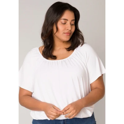 Abbildung von Base Level Curvy Ballonshirt &quot;Yoni&quot;, Elastischer Saum
