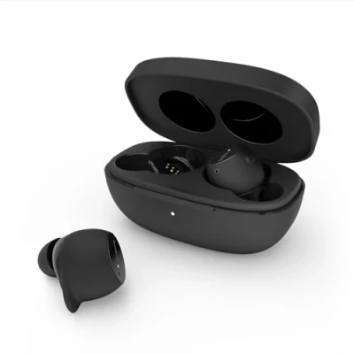 Abbildung von Belkin SoundForm Immerse True Wireless In Ear Kopfhörer, hybrides ANC, drahtloses Laden, IPX5 Wasserschutz, „Wo ist?“ von Apple, für iPhone, Galaxy, Pixel, Schwarz, AUC003, One Size