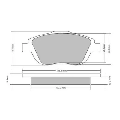 Abbildung von METZGER 1170326 Bremsbelagsatz Vorderachse exkl. Verschleißwarnkontakt mit Bremssattelschrauben, Anti Quietsch Blech CITROËN: DS3 Schrägheck