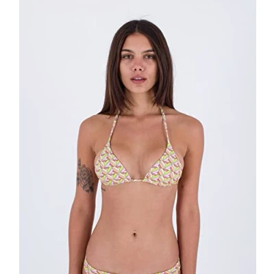 Abbildung von Hurley Damen City Block Rvsb Itsy Bitsy Bikinioberteil, Sweet Cream, XS