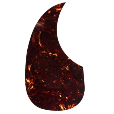 Abbildung von Musiclily Tränenform Akustikgitarre Pickguard Selbstklebender Schlagbrett für Martin D28 Style Folk Gitarre, Schwarz