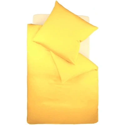 Abbildung von fleuresse Bettwäsche &quot;Colours&quot;, in weicher Interlock Jersey Qualität aus 100% Baumwolle, Bett und Kopfkissenbezug mit Reißverschluss, STANDARD 100 by OEKO TEX zertifiziert