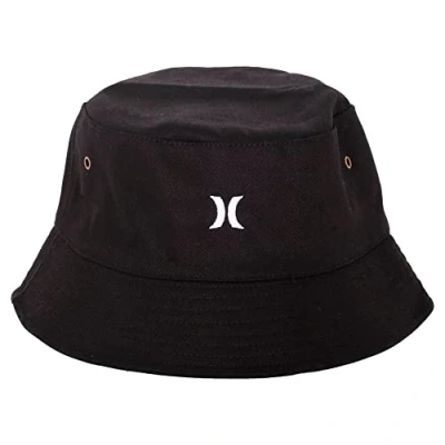 Abbildung von Hurley Herren M Small Logo Bucket Baseball Cap, Schwarz, Einheitsgröße EU