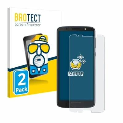 Abbildung von BROTECT Entspiegelungs Schutzfolie für Motorola Moto G6 Plus (2 Stück) Matte Displayschutz Folie, Anti Reflex, Fingerprint