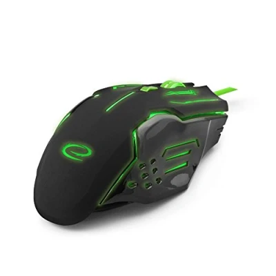 Abbildung von Esperanza Apache Gaming Maus Mit 6 Tasten USB Wired Mäuse Für Pro Gamer PC Computer Optische Grün