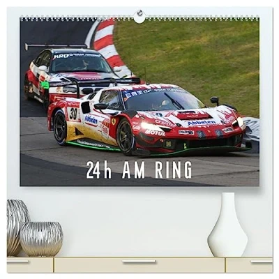 Abbildung von 24h am Ring (hochwertiger Premium Wandkalender 2025 DIN A2 quer), Kunstdruck in Hochglanz