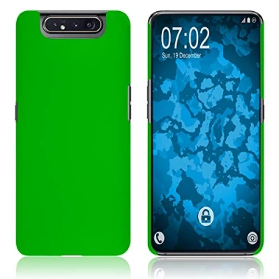 Abbildung von PhoneNatic case kompatibel mit Samsung Galaxy A80 Hülle grün gummiert Hard Cover