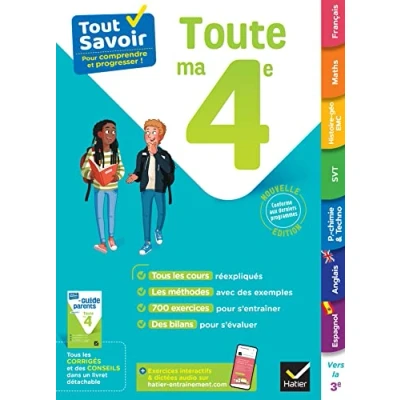 Abbildung von Tout savoir 4e en un: cours, méthodes et exercices dans toutes les matières