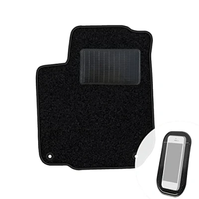 Abbildung von moto MOLTICO Fahrer Fußmatte Auto Velours Fahrerseite Autoteppiche Schwarz Fahrermatte 1 teilig passend für VW New Beetle 1998 2011