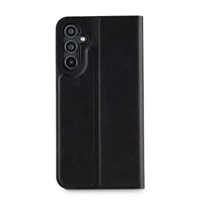 Abbildung von Hama Handytasche für Samsung Galaxy A34 5G „Slim Pro“ (Schutzhülle mit Geldbörse 2x Kartenfach, klappbare Hülle Magnetverschluss und Standfunktion) schwarz