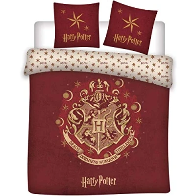 Abbildung von Harry Potter Bettwäsche Set 240x220 cm Bettbezug mit 2 Kopfkissenbezug 63x63