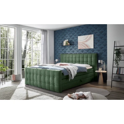 Abbildung von ED EXCITING DESIGN Boxspringbett &quot;Loberie&quot;, mit Strasssteinen im Kopf und Fußteil, inkl. Bettkasten