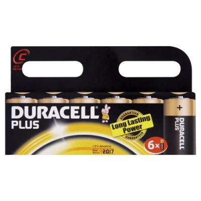 Abbildung von Duracell Plus Alkaline Batterie 1.5VC Ref MN1400P6 [Pack 6]