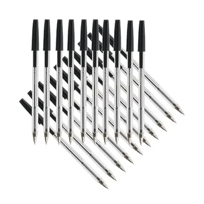Abbildung von Q Connect KF34042 Packung mit 20 Kugelschreiber, schwarz, 1 Stück (20er Pack)