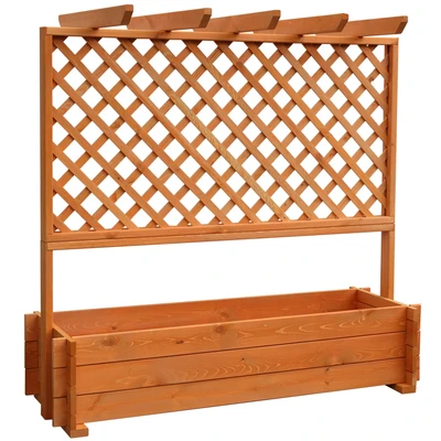 Abbildung von promadino Spalier, Pergola mit Pflanzkasten, BxTxH: 140x65x140 cm