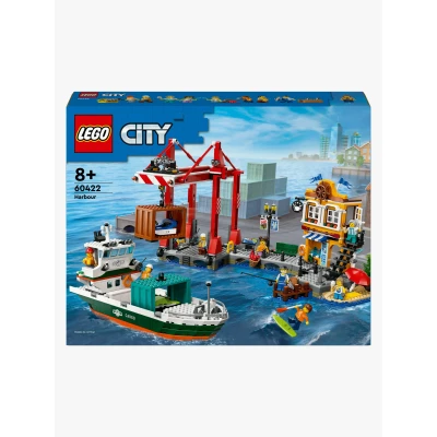 Abbildung von LEGO City 60422 Hafen mit Frachtschiff