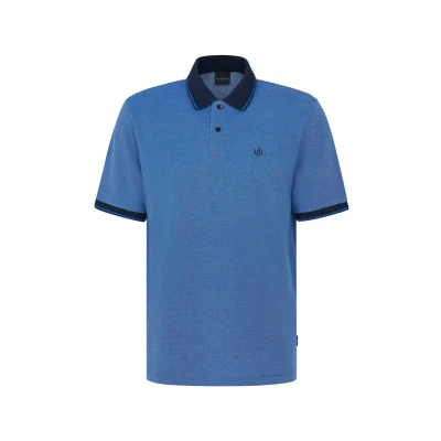 Abbildung von bugatti Poloshirt, Herren, Größe: XXL, Blaugrau