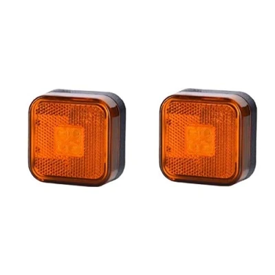 Abbildung von 2 x 12/24 V quadratische LED orange Seitenmarkierungsleuchten Referenznummer numbr 81252606096