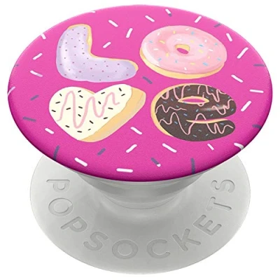 Abbildung von Fingerhalter Handy PopSockets PopGrip Love Donut Bunt Kunststoff