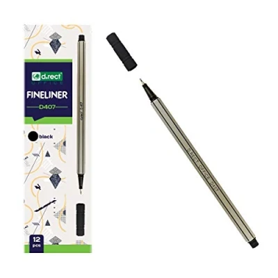 Abbildung von Fineliner Leviatan D407 12 Stck. schwarz