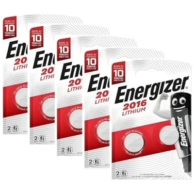 Abbildung von Energizer CR2016 Lithium Batterien, 3 V, Packung mit 5 Blisterpackungen 2 Batterien (insgesamt 10 Batterien)