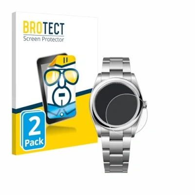 Abbildung von BROTECT (2 Stück Schutzfolie für Rolex Oyster Perpetual 36 Displayschutz Folie Ultra Klar