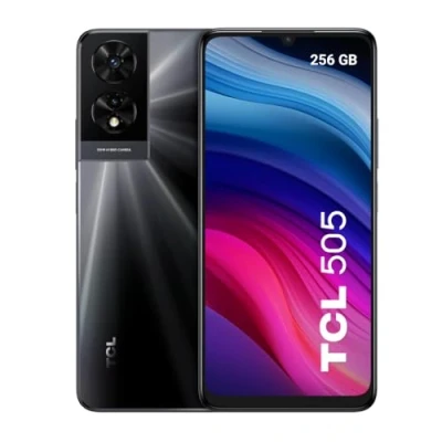 Abbildung von TCL 505, 256 GB, Smartphone mit 16,75 cm (6,75 Zoll) HD+ Display, NXTVISION höherer Augenkomfort, 10 GB (6+4), erweiterbar, MicroSD, Dual SIM, Lautsprecher, Kamera 50 MP, Akku 5010 mAh, Android