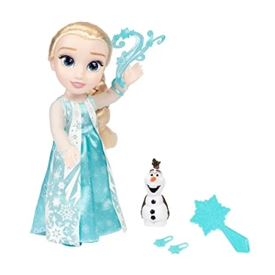 Abbildung von Disney Die Eiskönigin Frozen Singende ELSA Puppe 35 cm, singt „Let It Go“, inklusive Zubehör für zusätzlichen Spielspaß, perfekt Mädchen ab 3 Jahren, 225306, Türkis