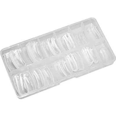 Abbildung von 120 Dual System Forms/Popits/Nagelformen für PolyGel, Acryl Gel, klar
