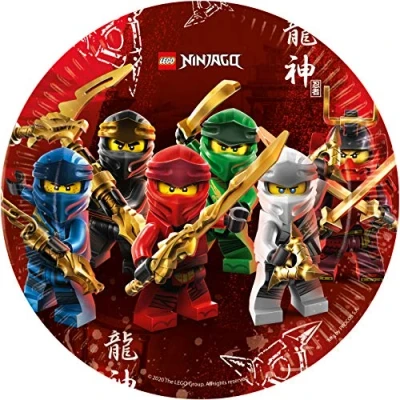 Abbildung von LEGO NINJAGO PLATTE 23CM 8 Stücke